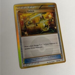 Energy Switch Trainer Pokemon Card